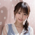 部屋着の女性 3枚目