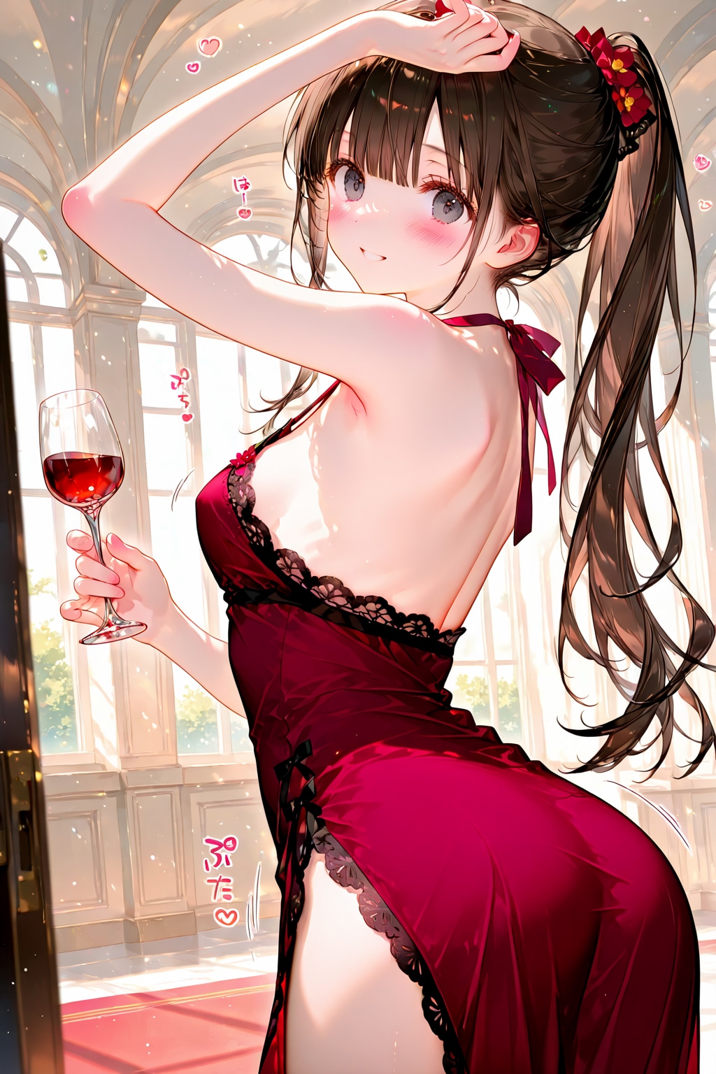 某AV関連のパーティで、ついポーズを取ってしまうせくしー雫ちゃんｗ