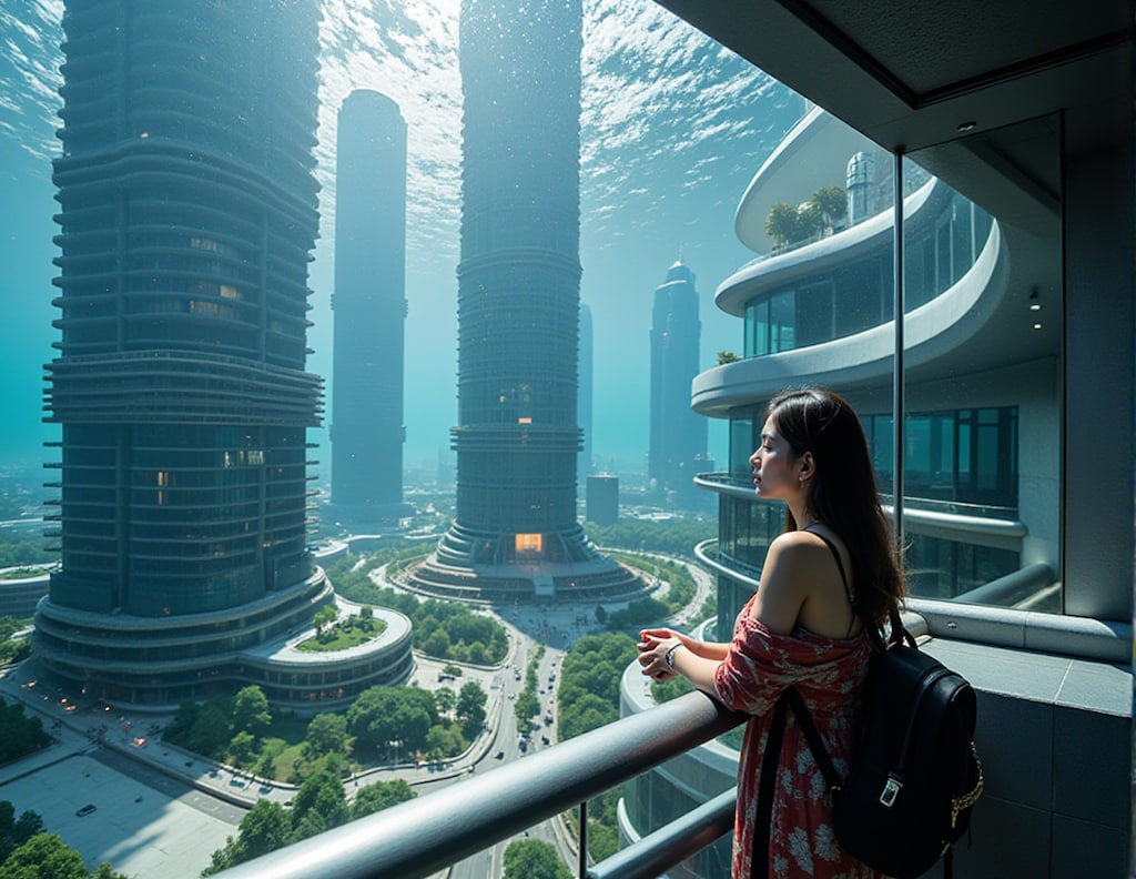 シュールな空間の街