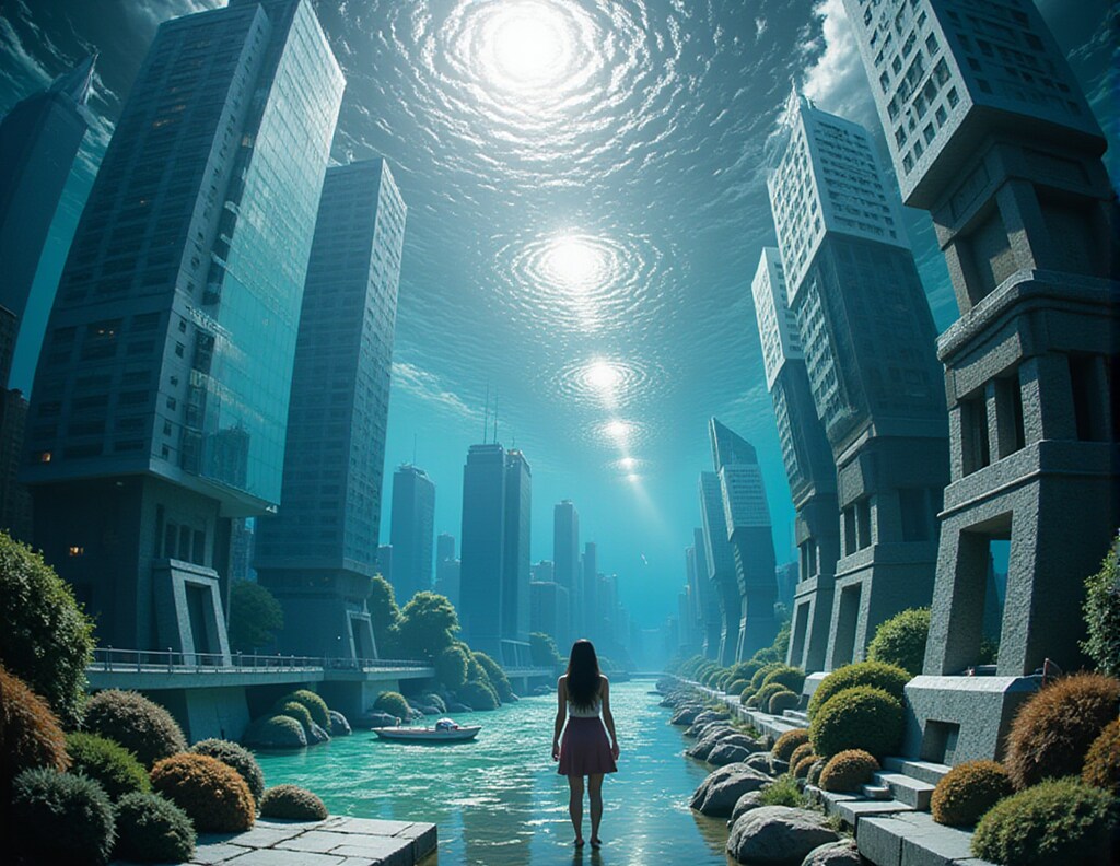 シュールな空間の街