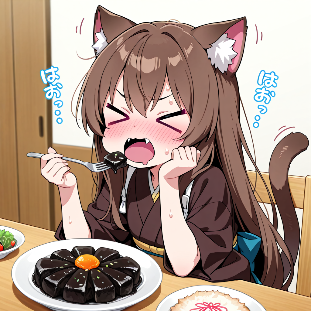 さくらちゃんの作った料理を食べさせられるみことちゃん！！