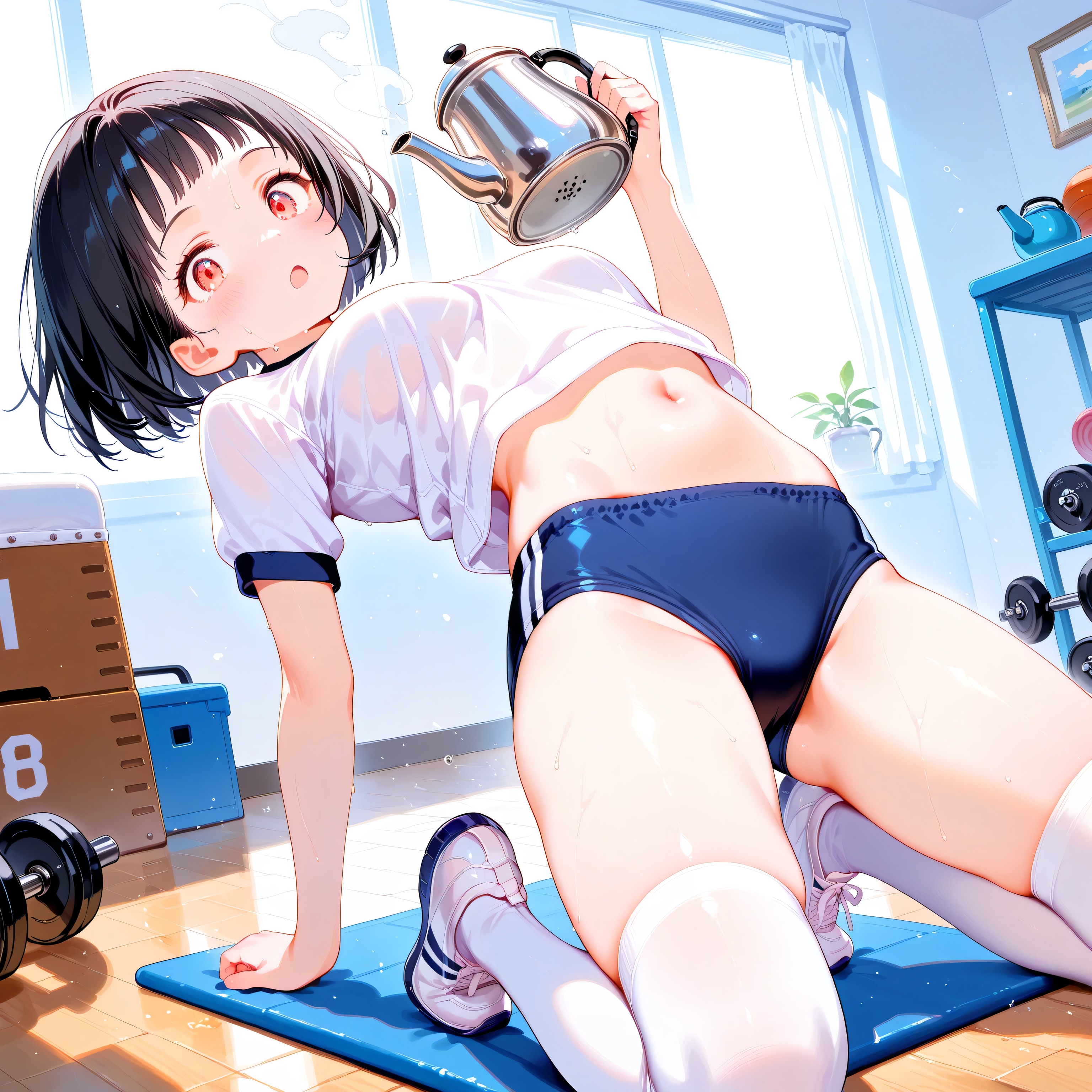 臍で茶を沸かす　~ 黒髪ボブのブルマ娘51 ~