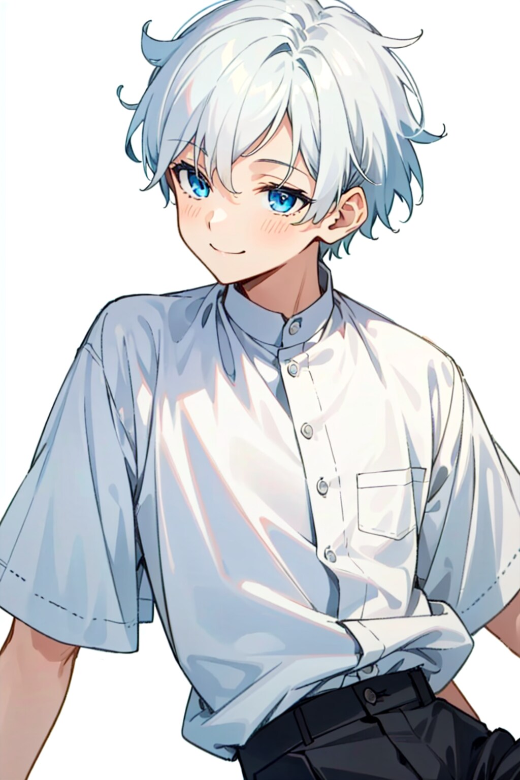 青い瞳の男の子