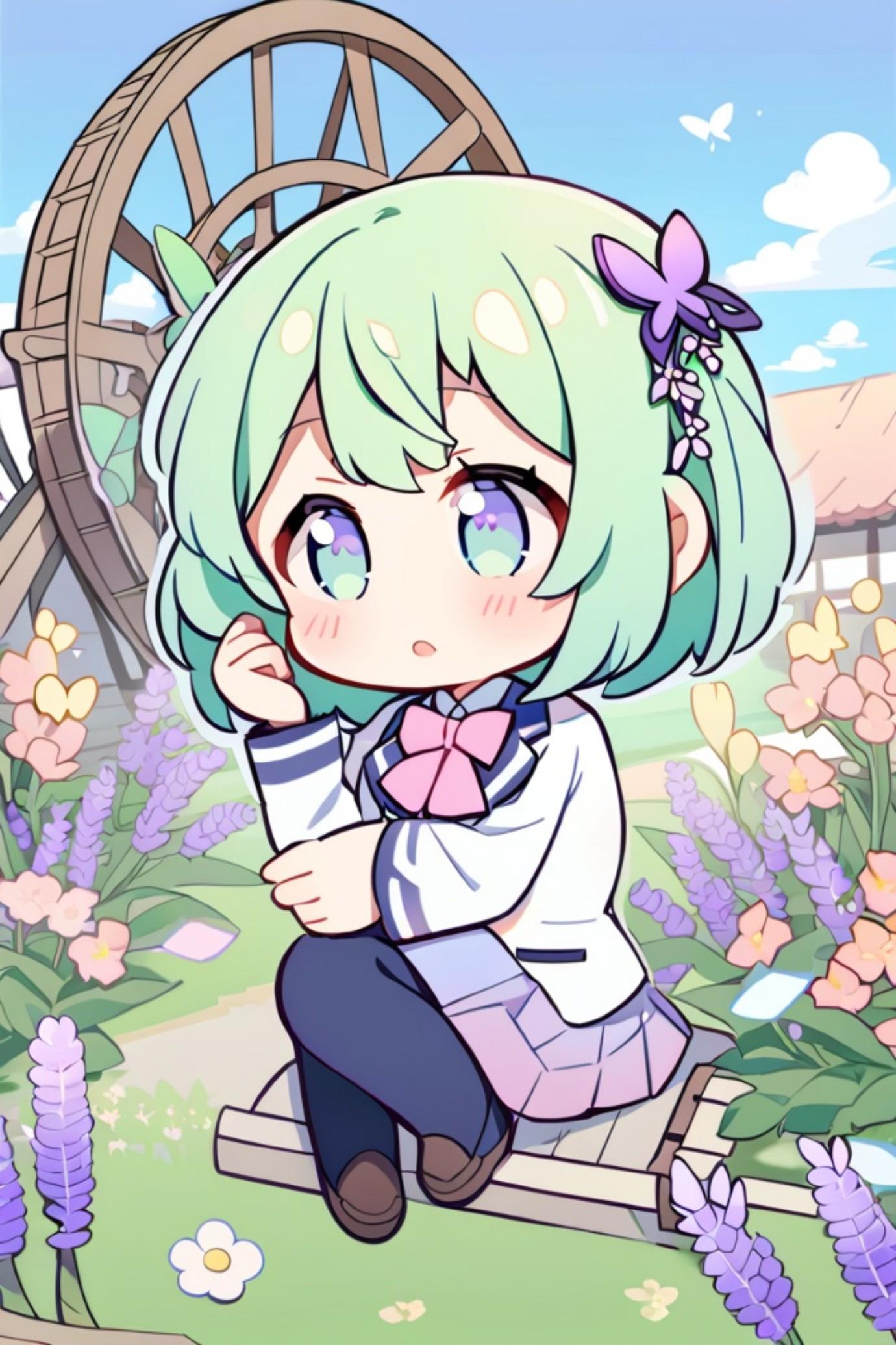 緑髪ちゃん
