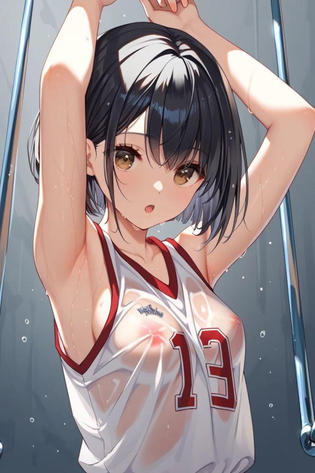 バスケちゃん、腋見せて❤