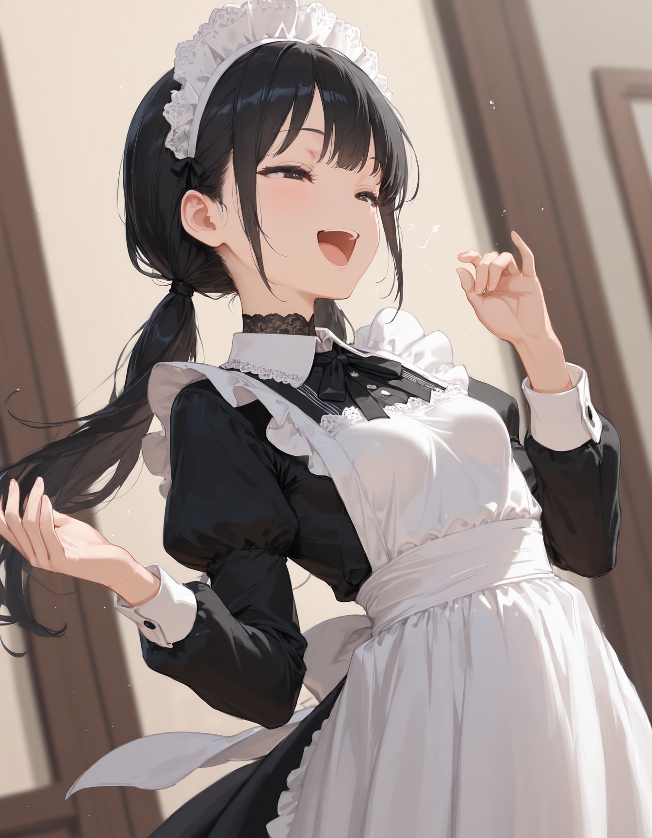歌うメイド