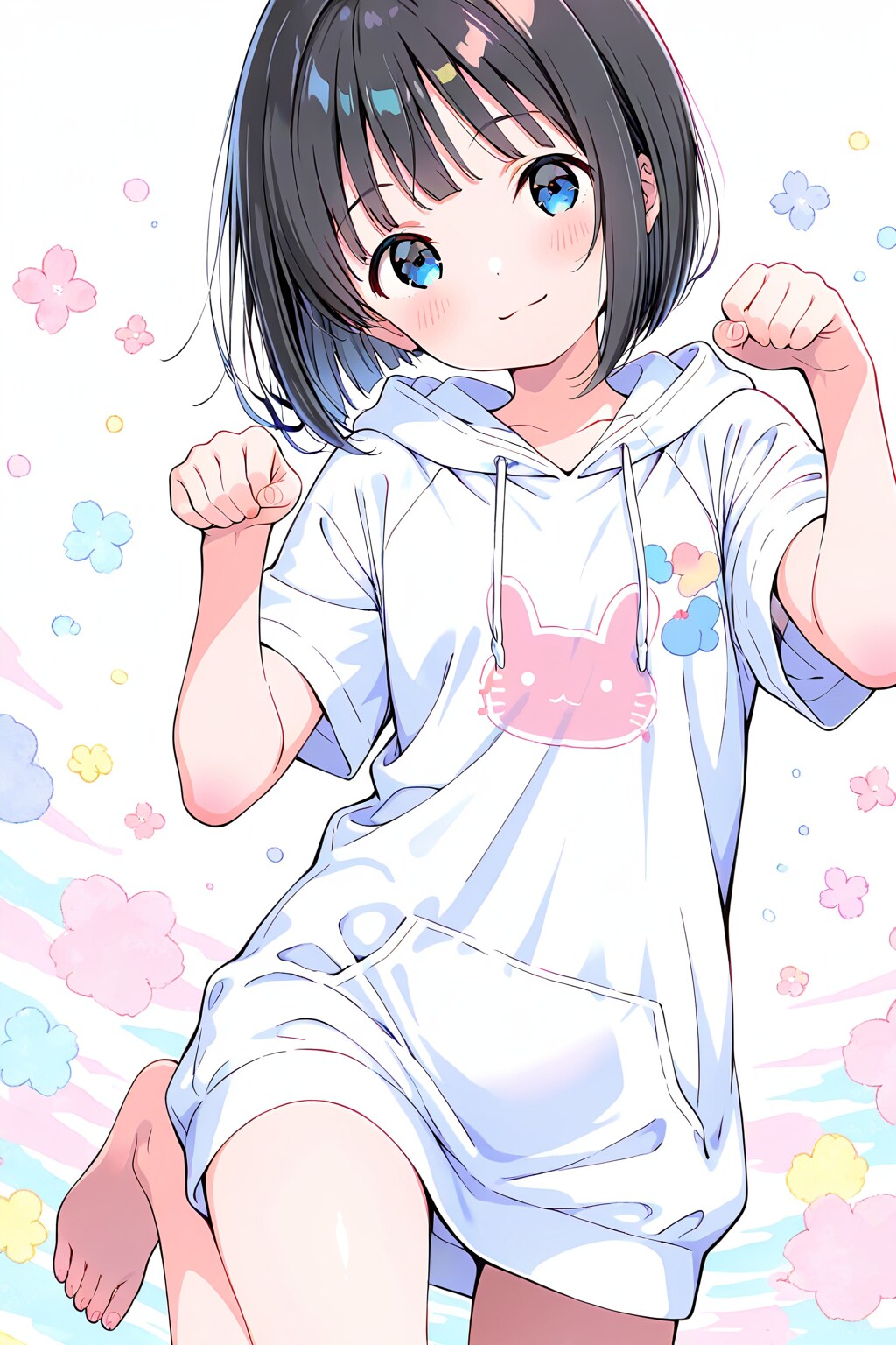 萌えポーズ(HARPY)(水彩タッチ)(17)