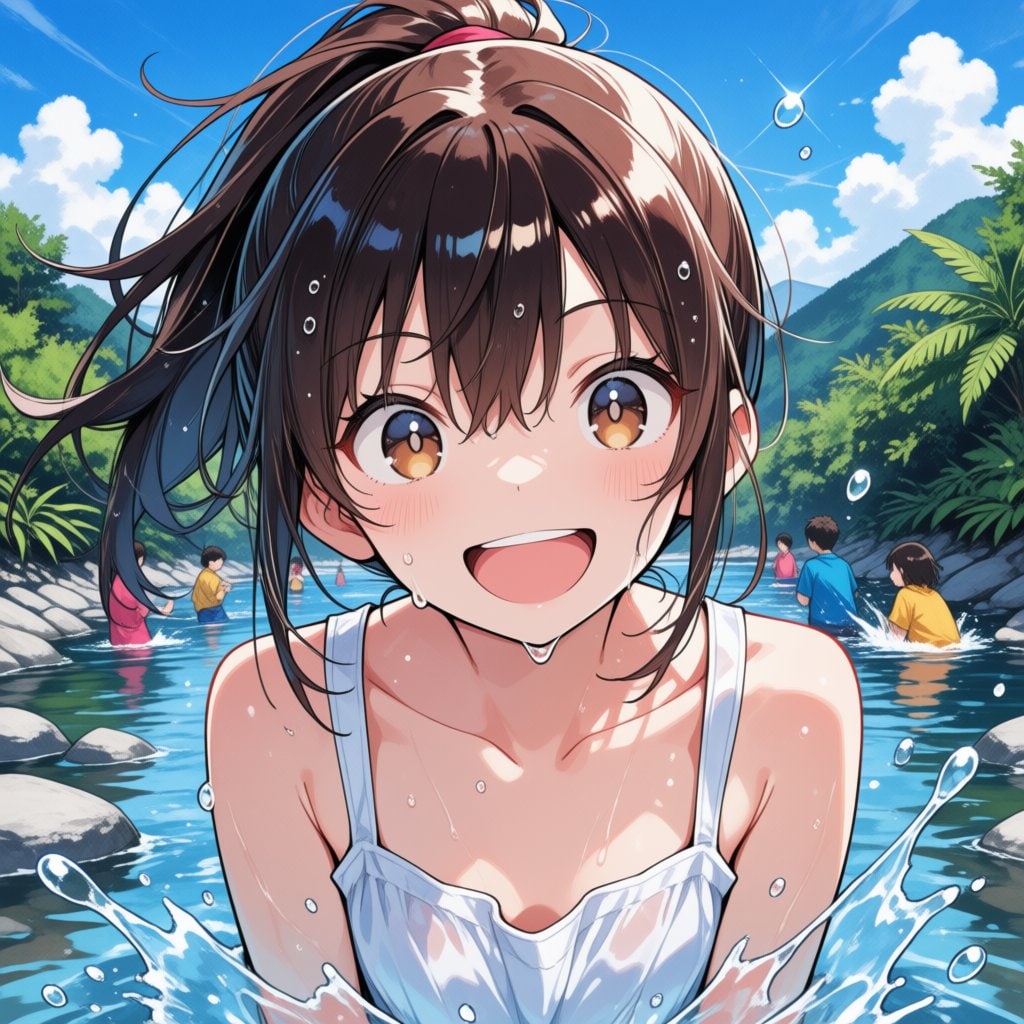綺麗な川でめっちゃ泳ぎたい！