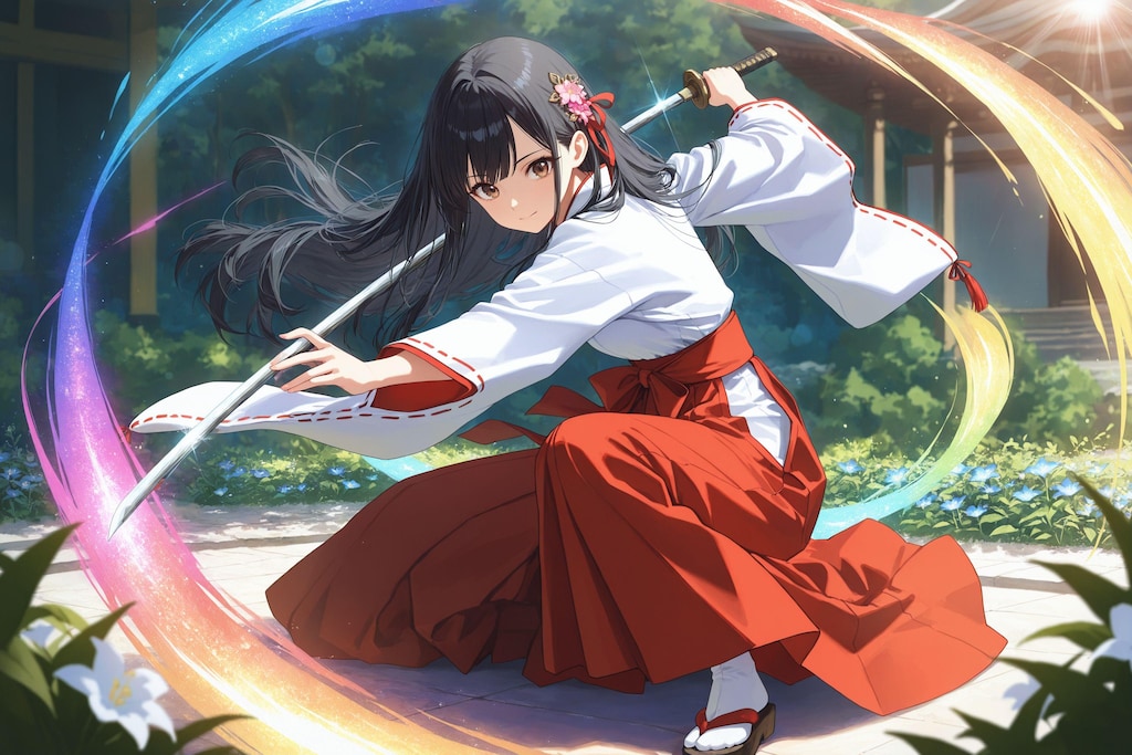 異世界神社の巫女さん（神楽さん）