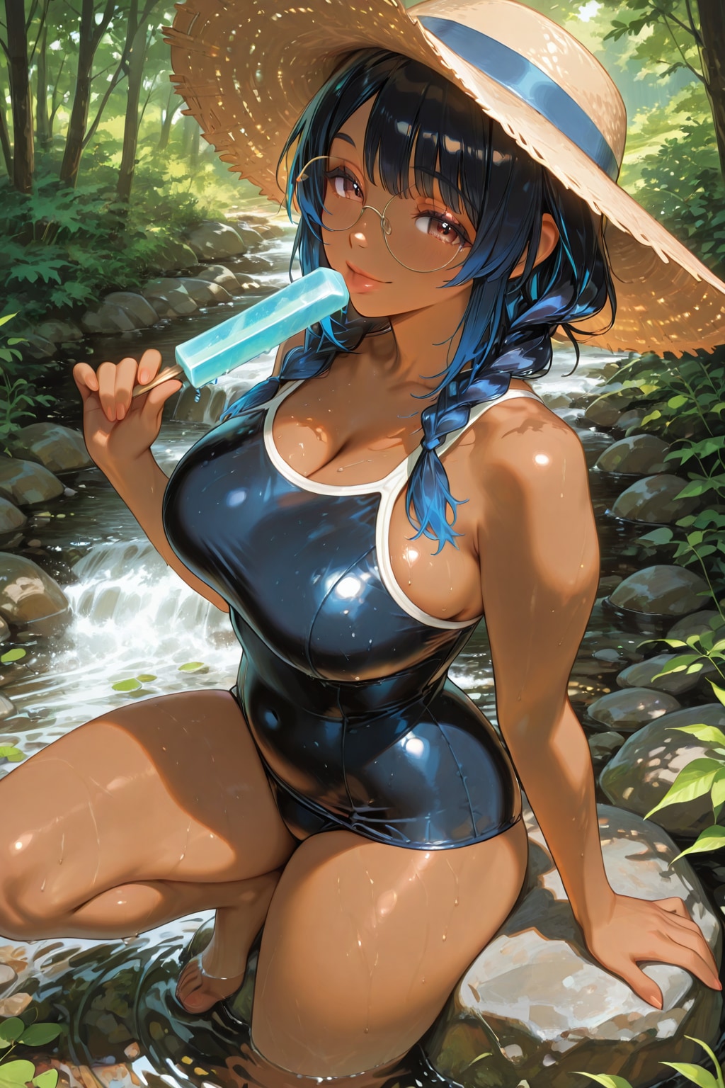 清流のまんなかで