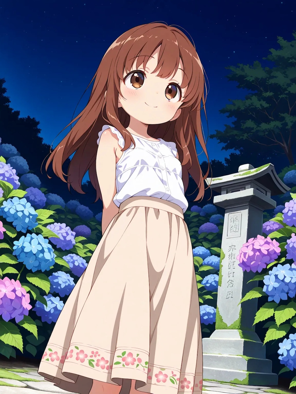 かえでちゃんと紫陽花寺2