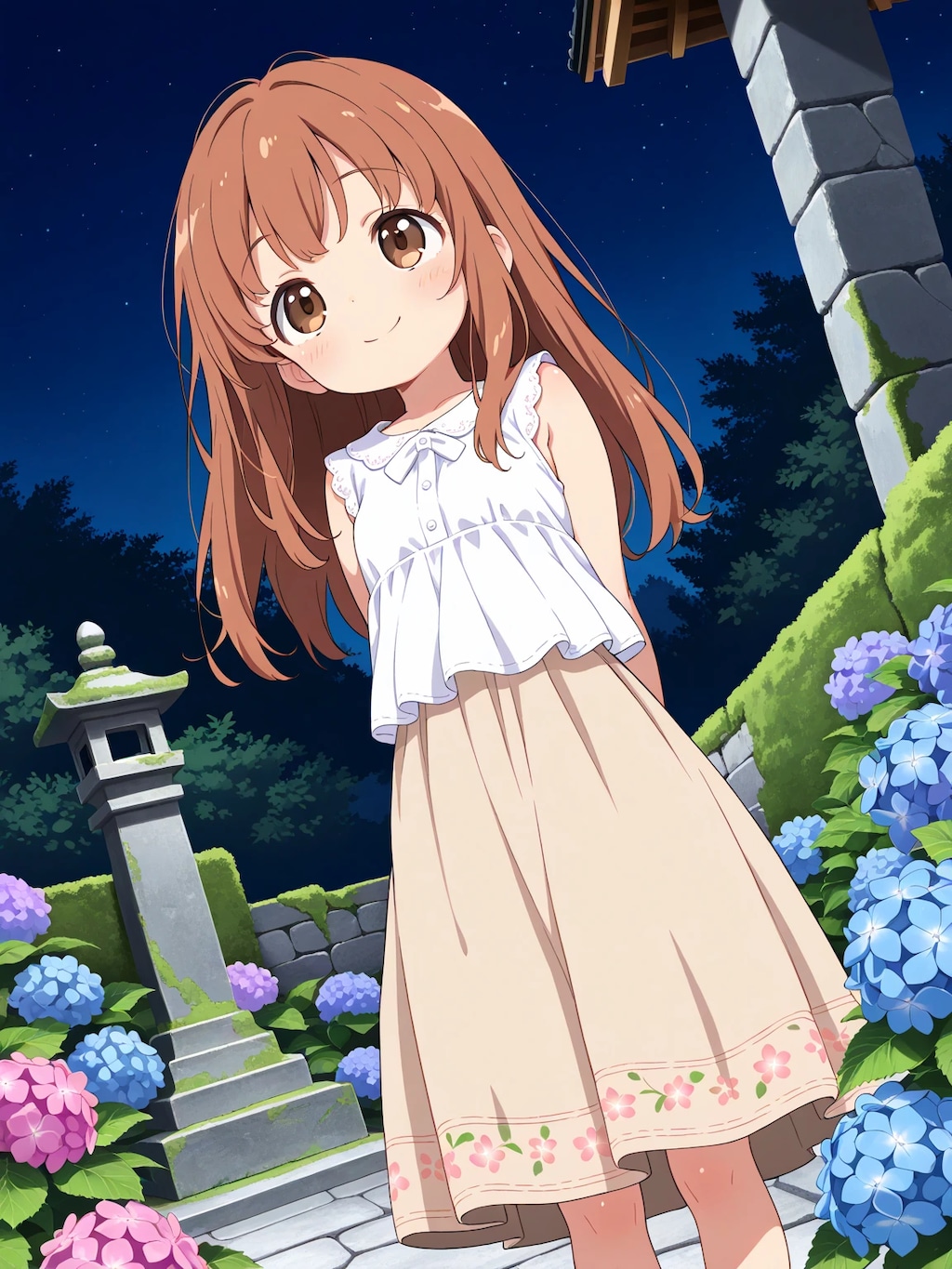 かえでちゃんと紫陽花寺2