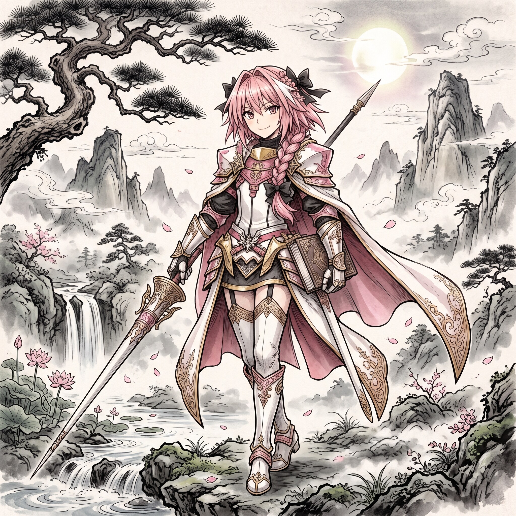 水墨画風アストルフォ | の人気AIイラスト・グラビア