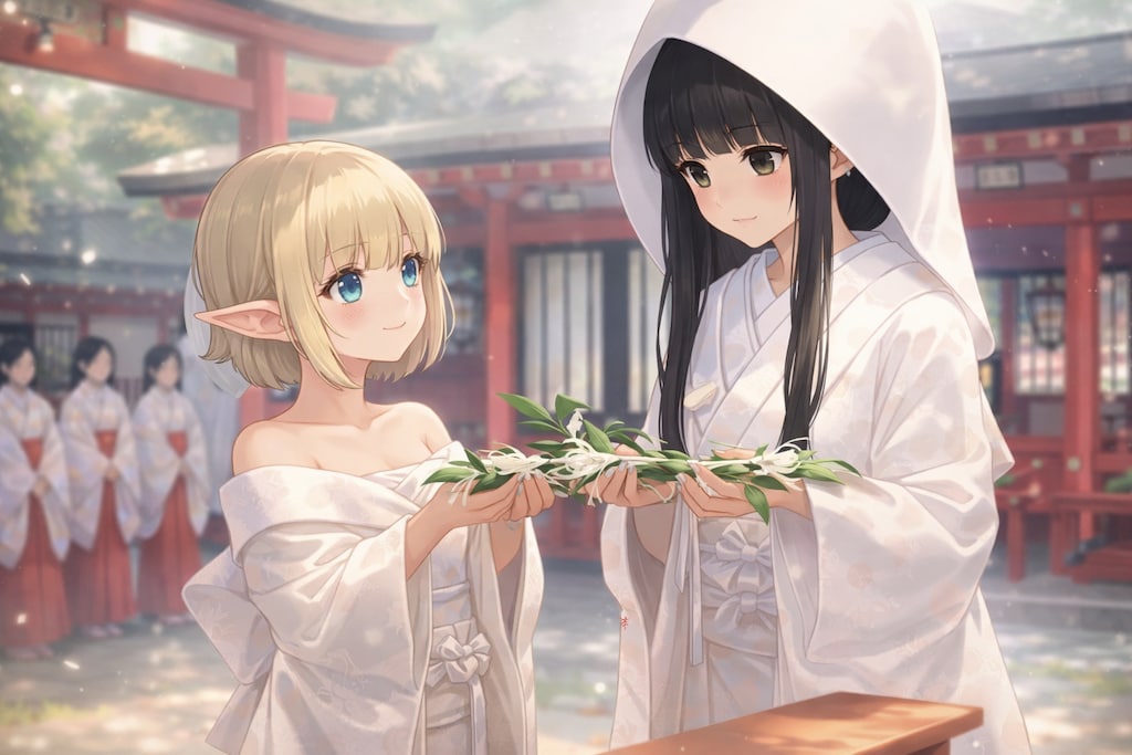 玉串拝礼（神前結婚式の日　03）