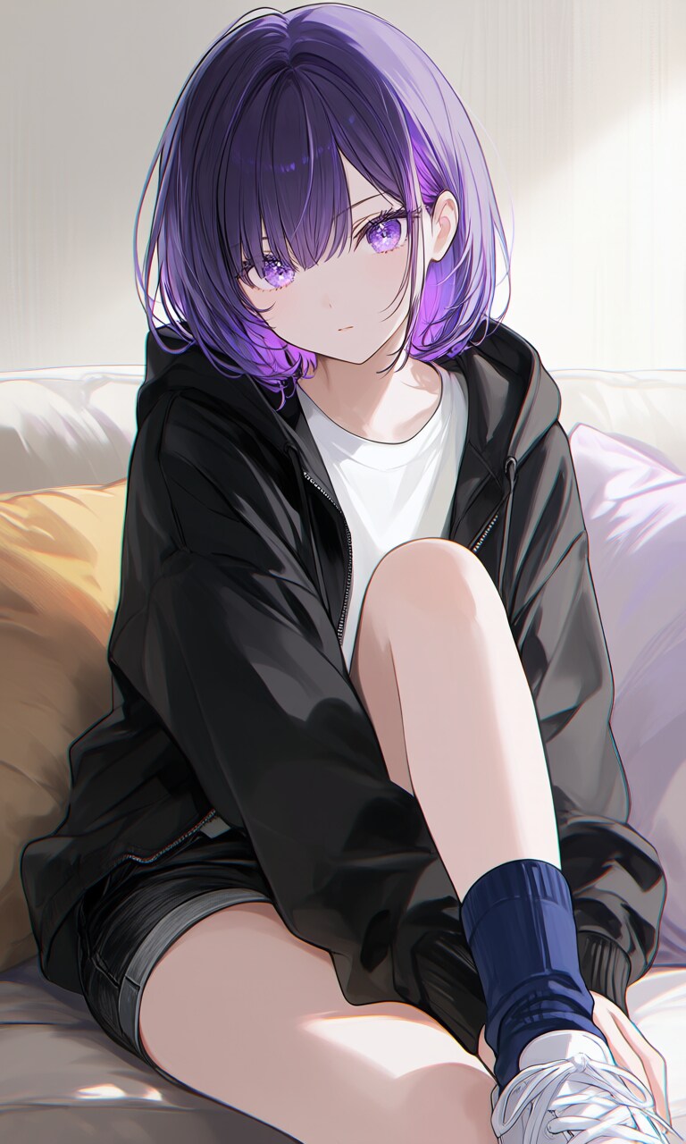 紫色が似合う女の子89