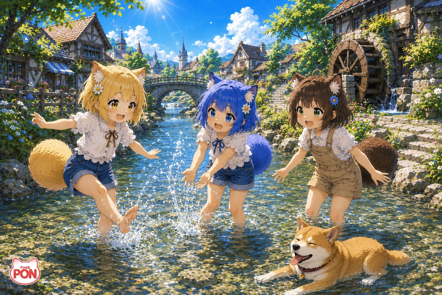 ケモミミの夏休み7 | の人気AIイラスト・グラビア