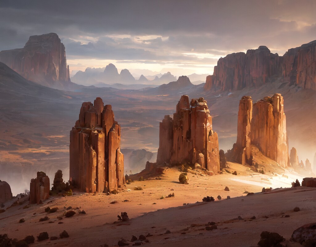 グランゼンと謎の岩塔