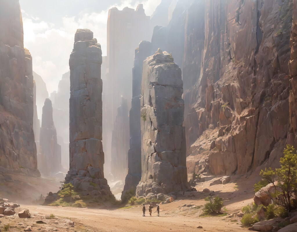 グランゼンと謎の岩塔