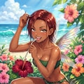 ハチドリ擬人化(野獣化) 2枚目