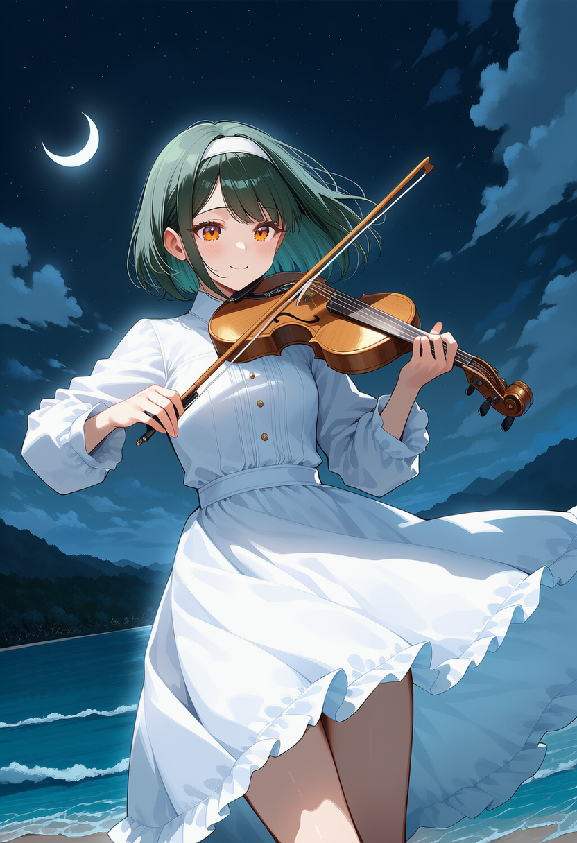 月とバイオリン