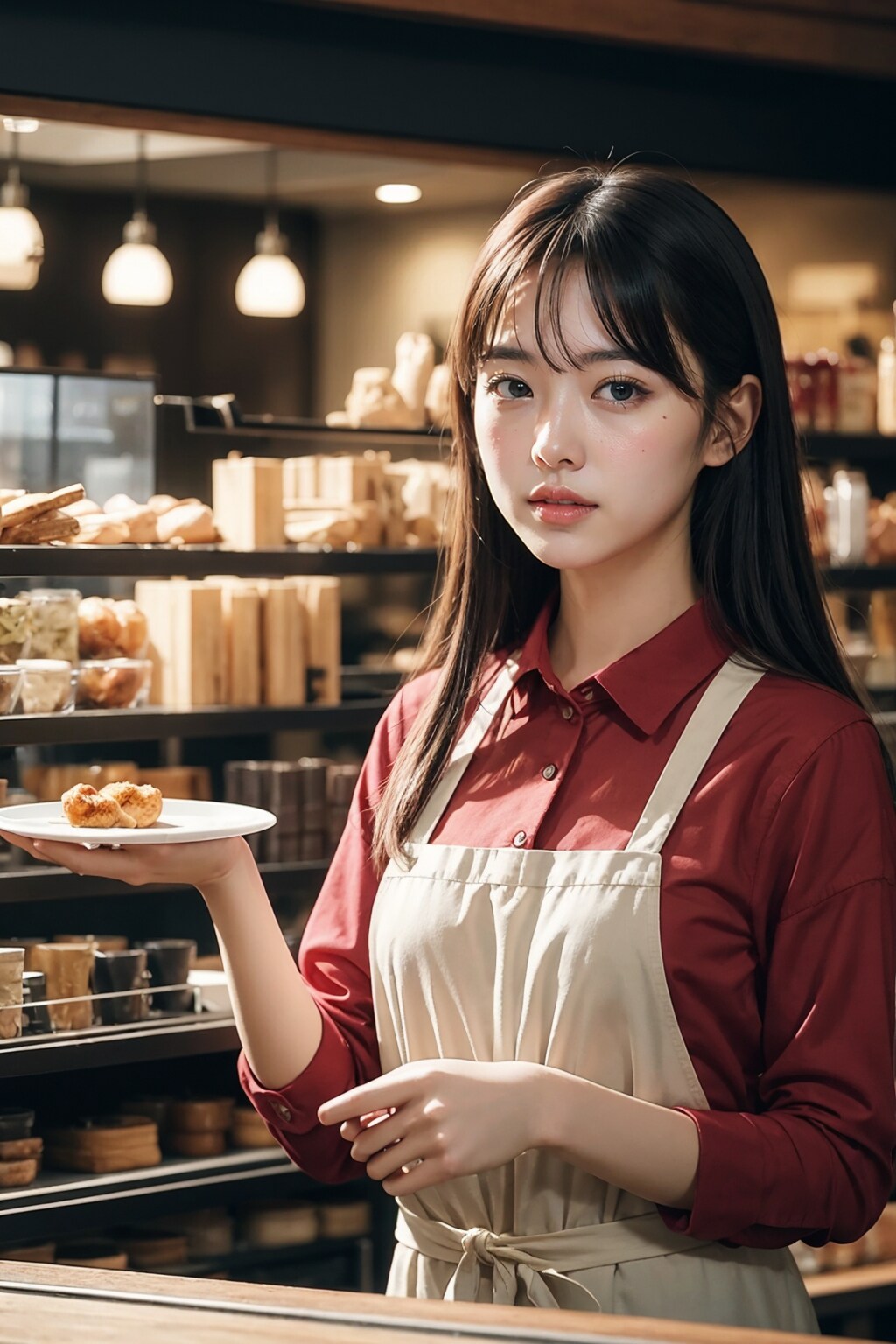 カフェ店員