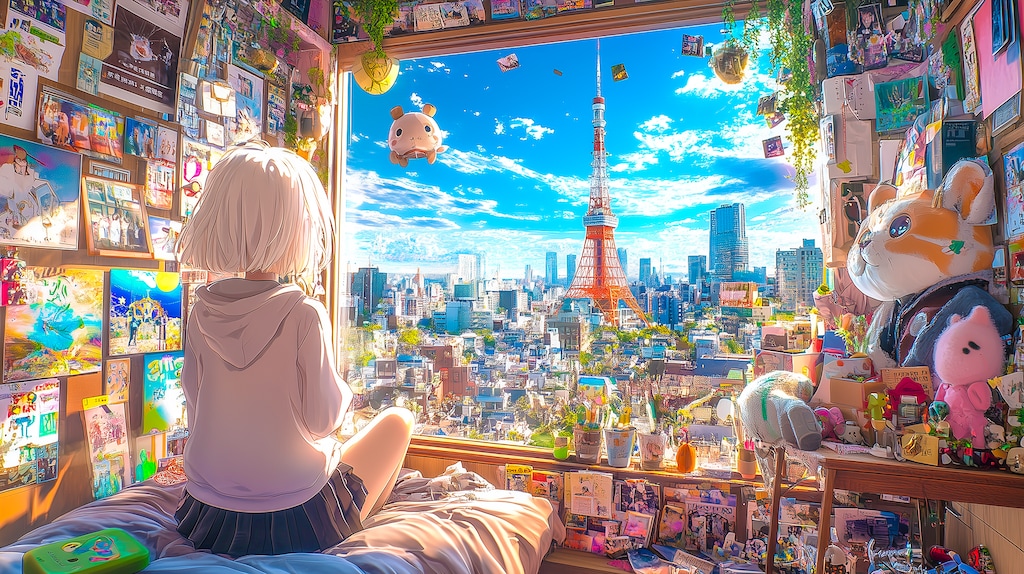 窓からの東京タワー