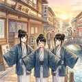 羽織をパタパタ 4枚目