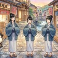 羽織をパタパタ 6枚目