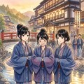 羽織をパタパタ 8枚目