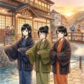 羽織をパタパタ 9枚目