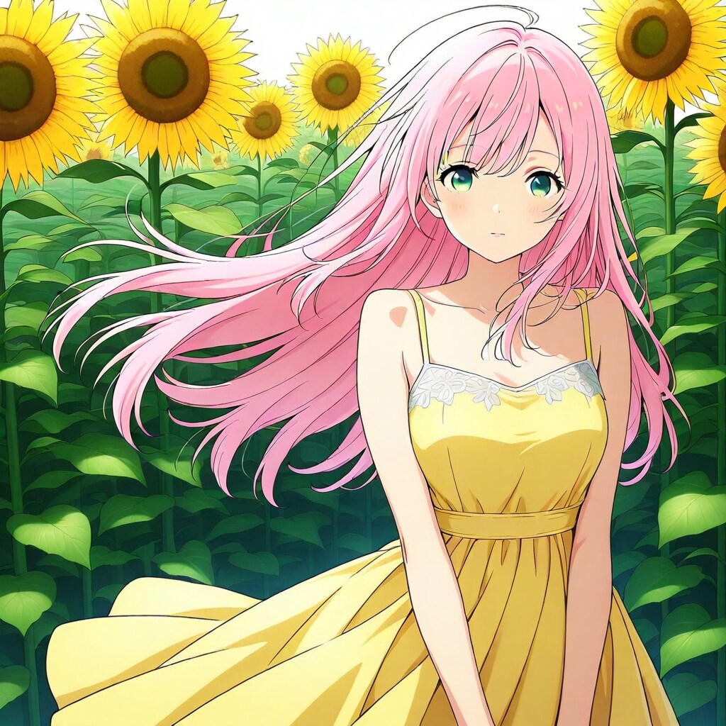 陽炎の花と微笑む女神