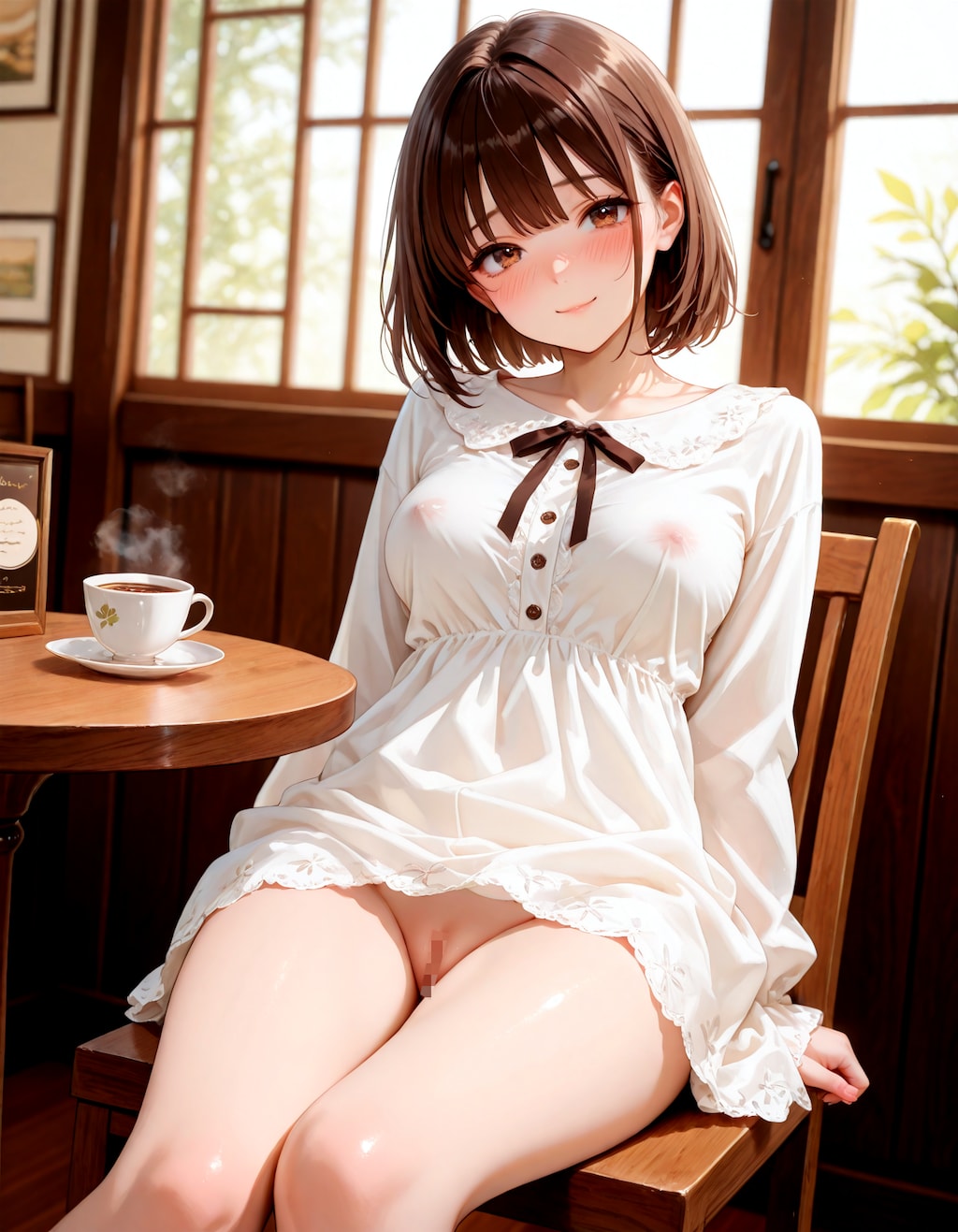 喫茶店でこっそり