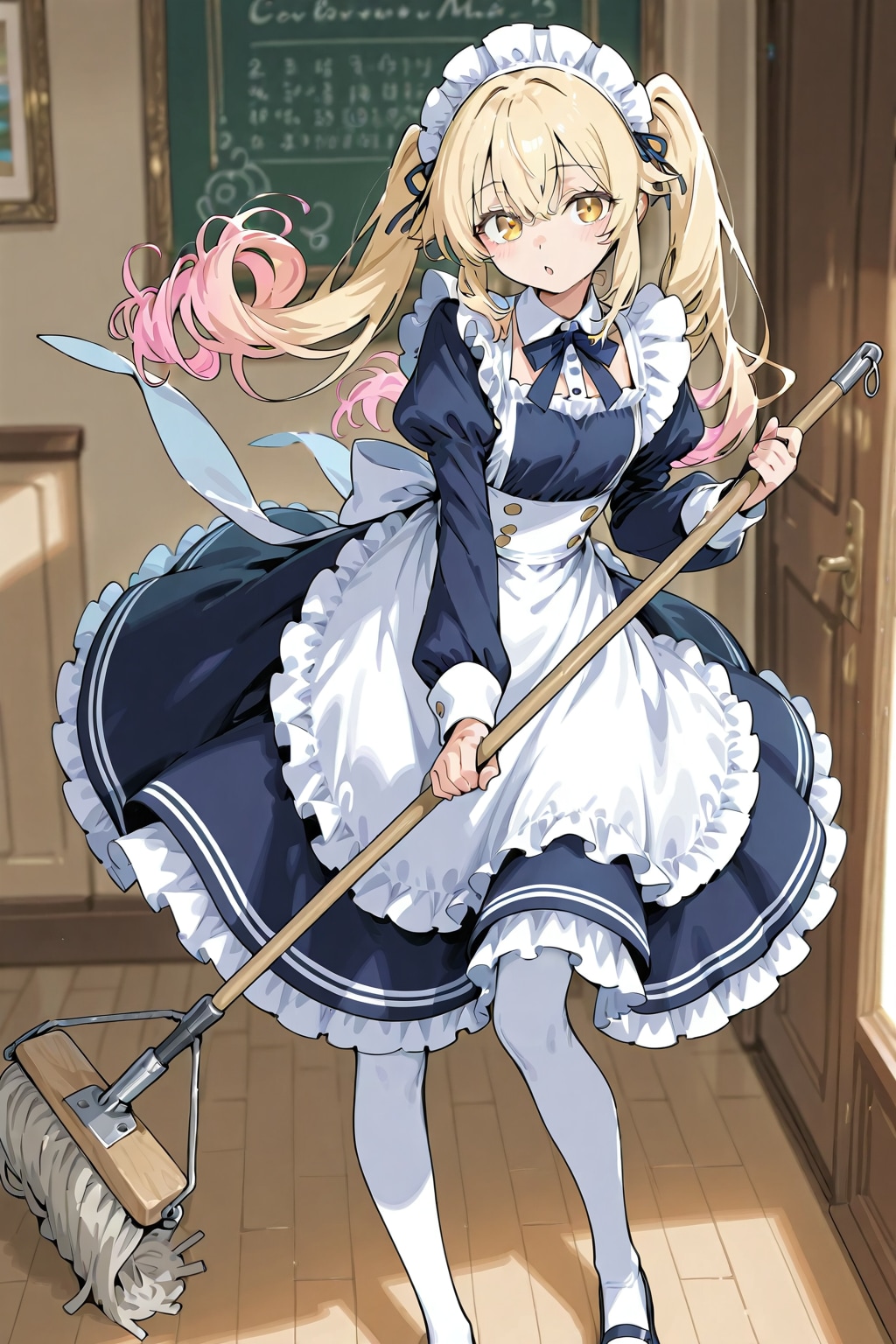 お掃除メイド 6 | の人気AIイラスト・グラビア