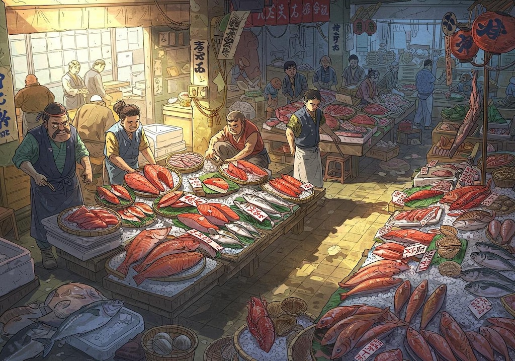 🐟魚市場③