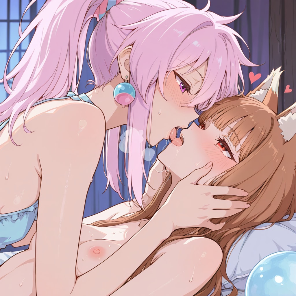 ベッドでらぶらぶちゅっちゅ