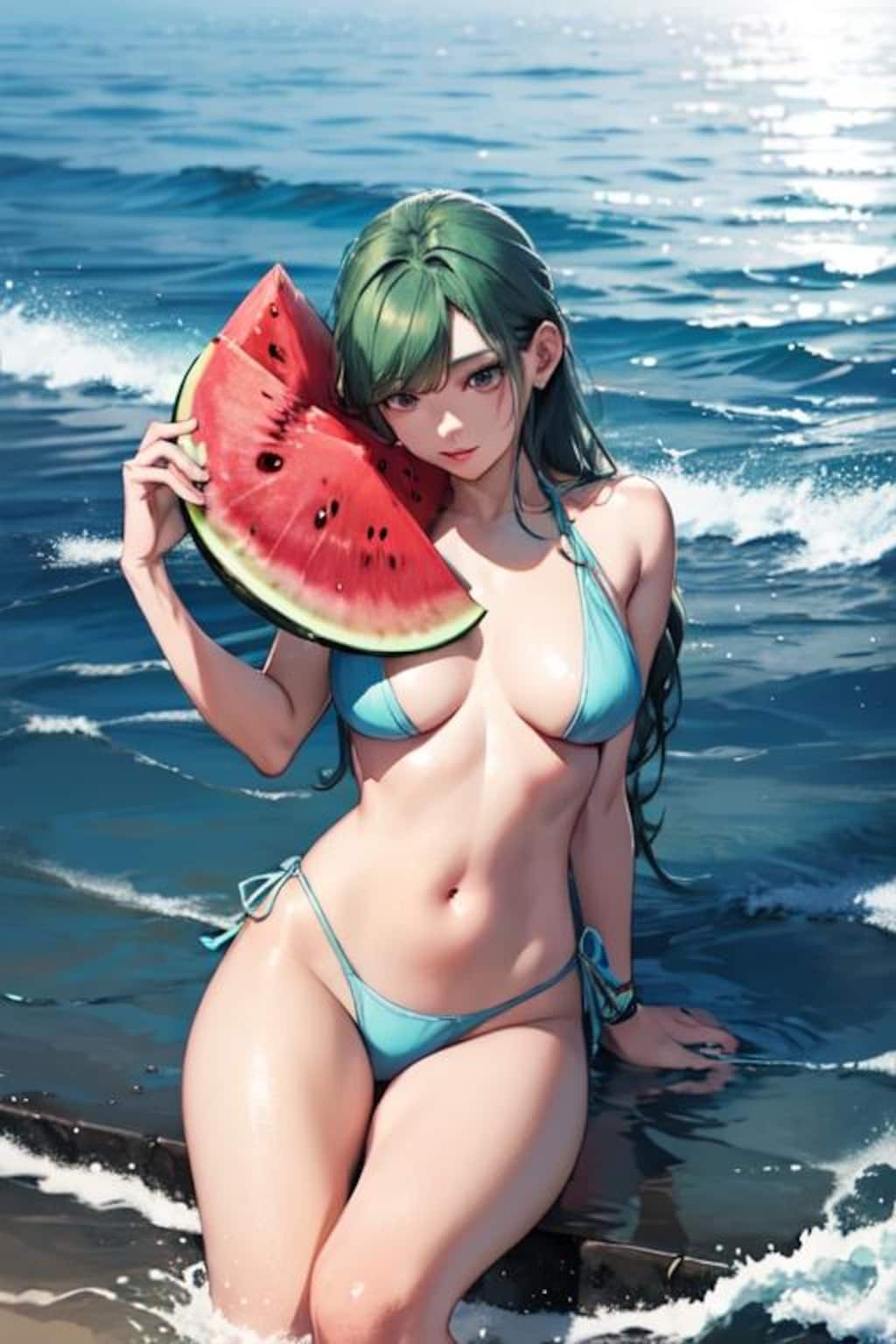 せっかくスイカ割りしたのに！スイカ泥棒は誰だ！