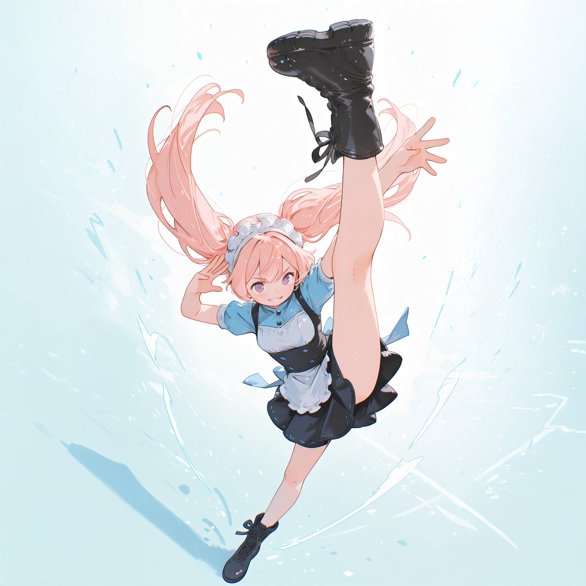 【荒ぶるメイドさん】踵落とし！