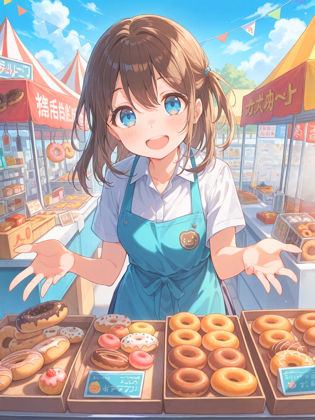 焼き立てのドーナツはいかが？