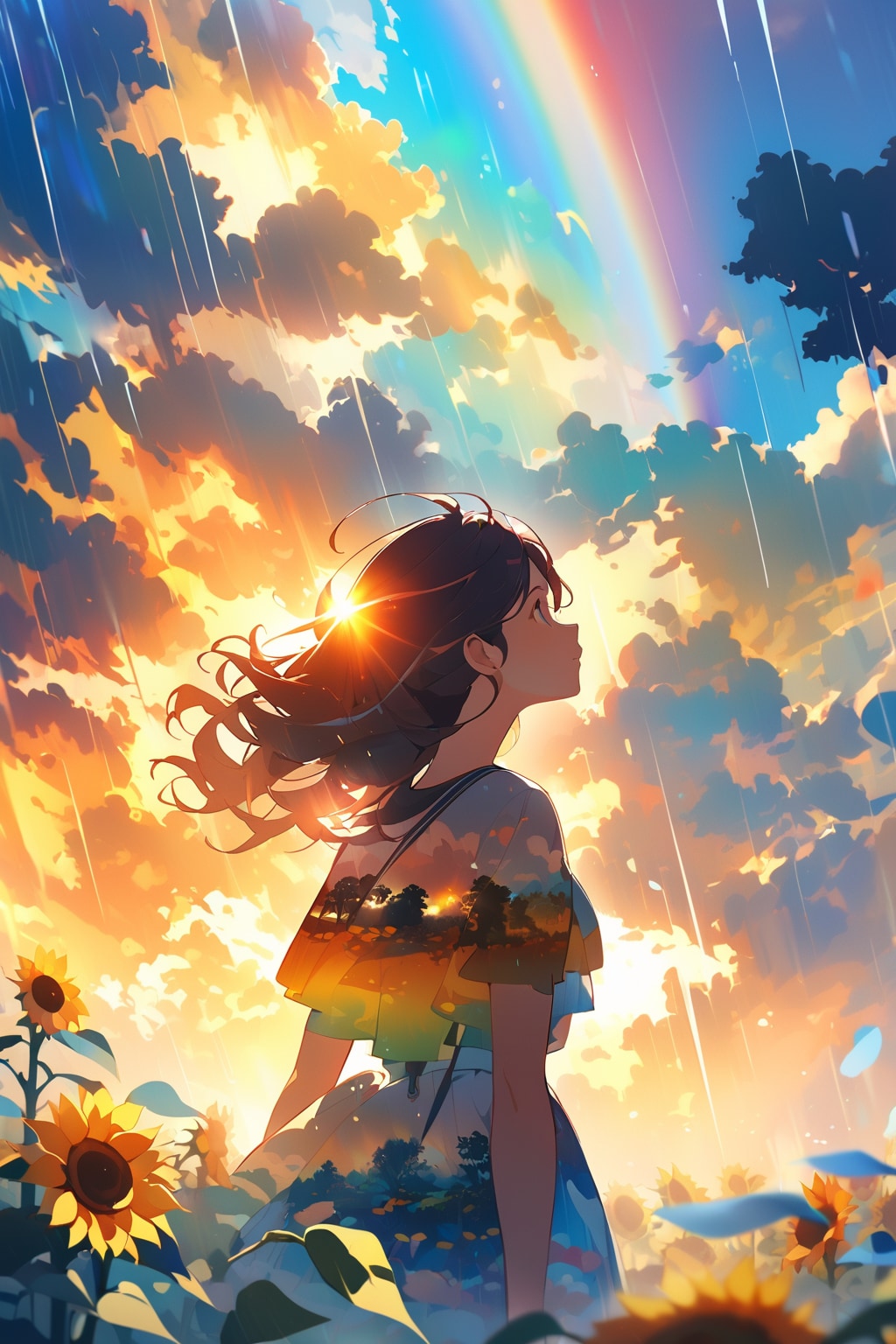夏の天気雨