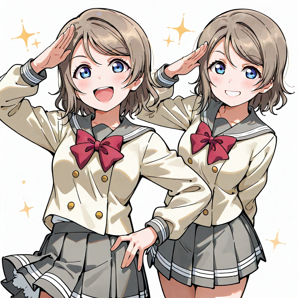 笑顔で敬礼する曜ちゃん | の人気AIイラスト・グラビア