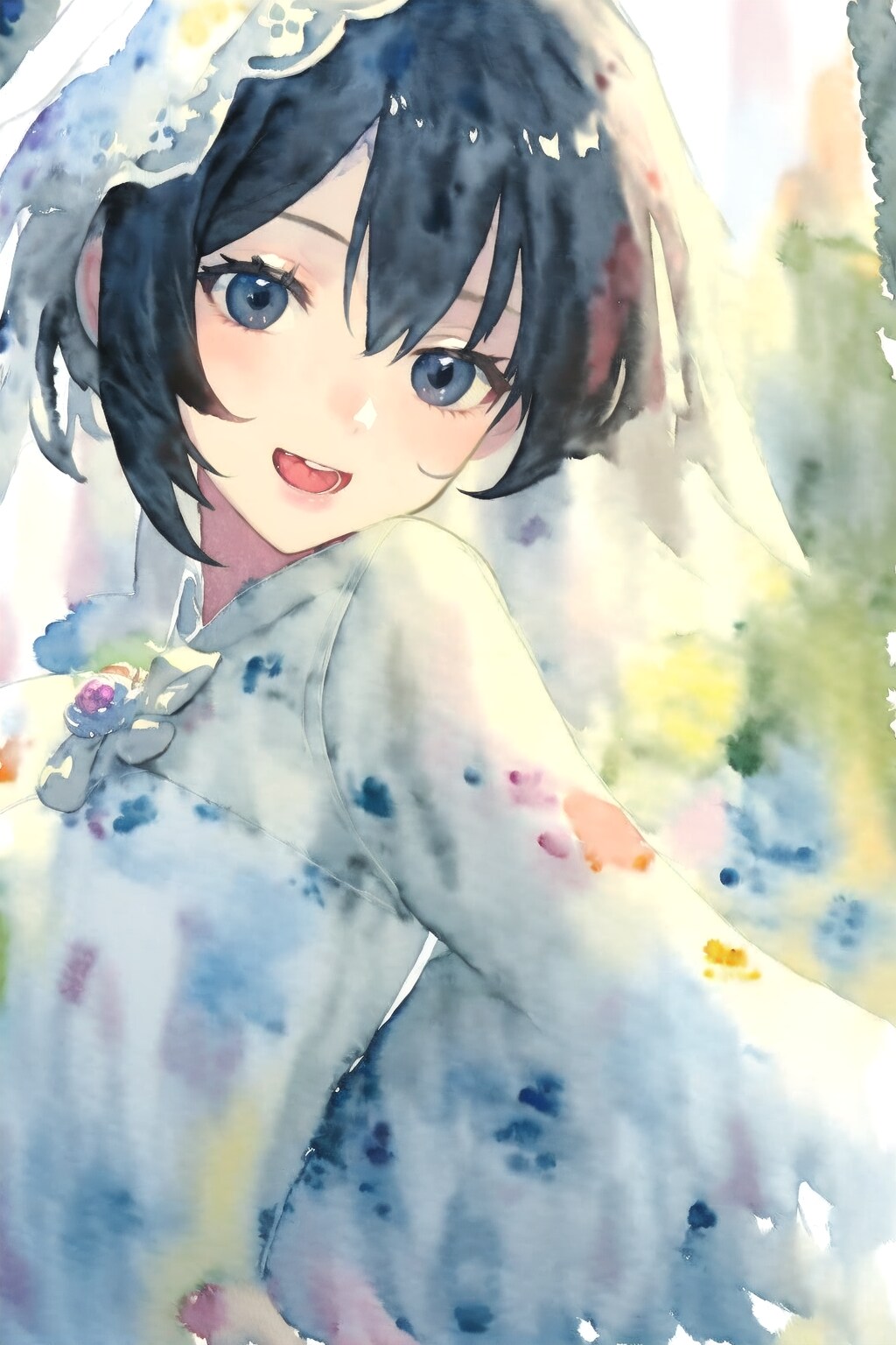 watercolor style illustrationは程々に。