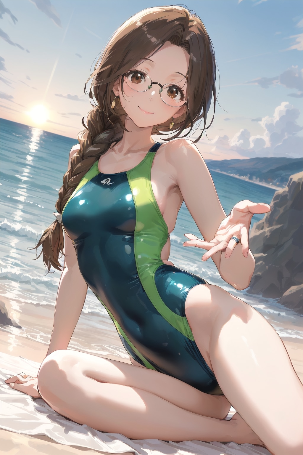 眼鏡三つ編み姉妹のお母さん・まなみさん