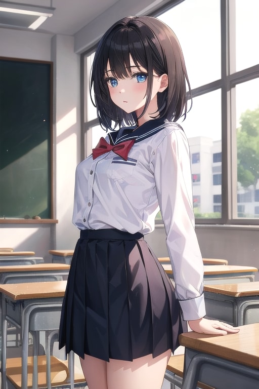 セーラー服の女の子 | の人気AIイラスト・グラビア