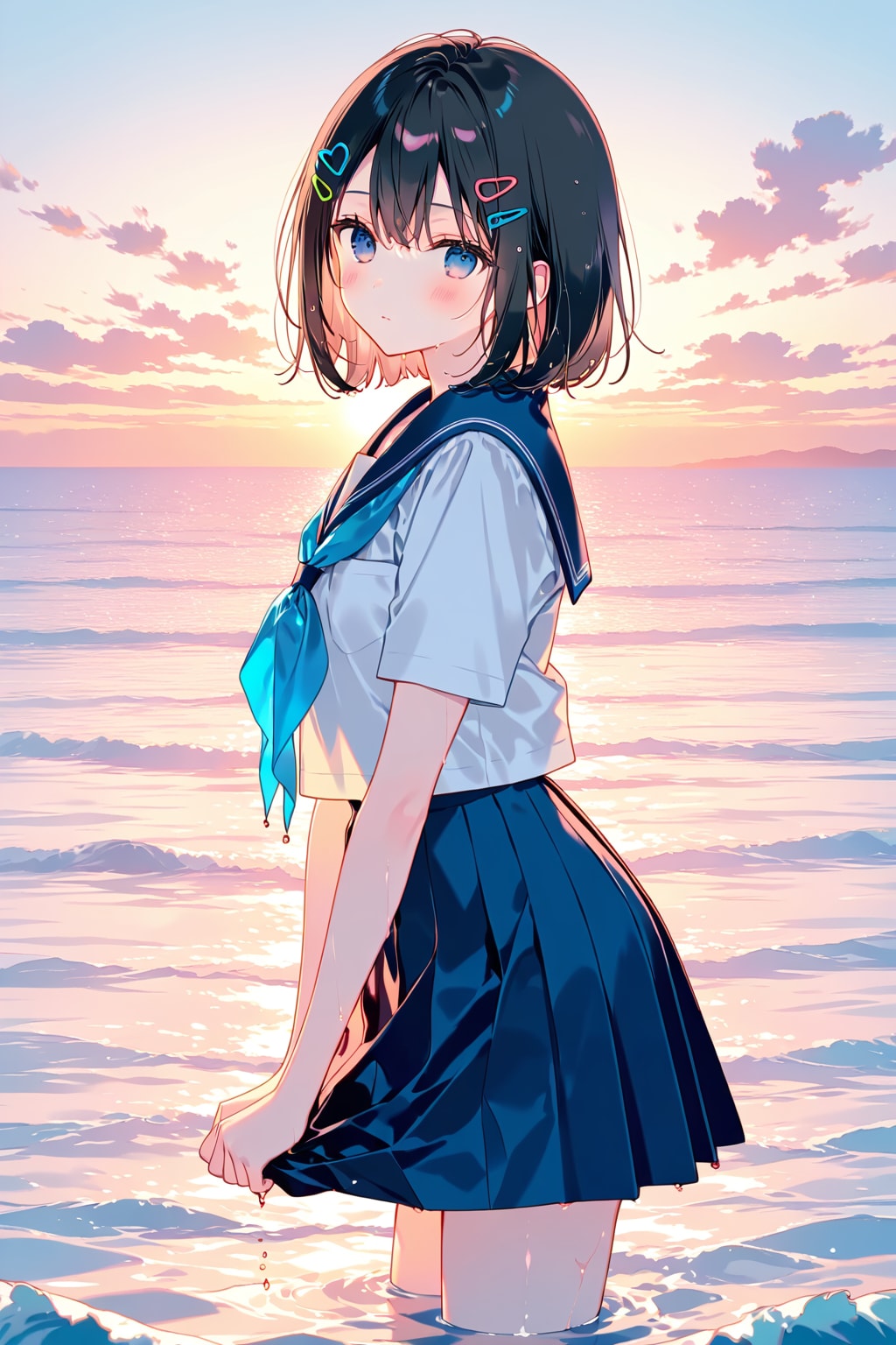 セーラー服と砂浜(LILAC)(61)