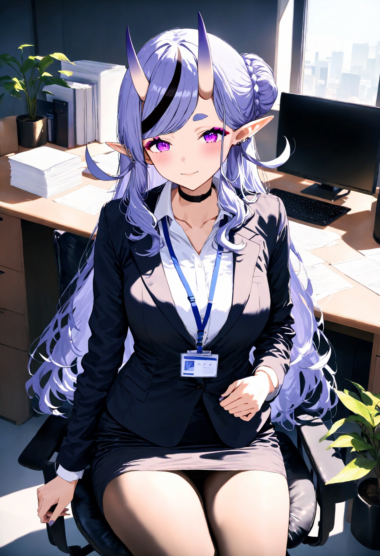 スーツ女子 - 竜胆尊（捏造衣装）/ にじさんじ