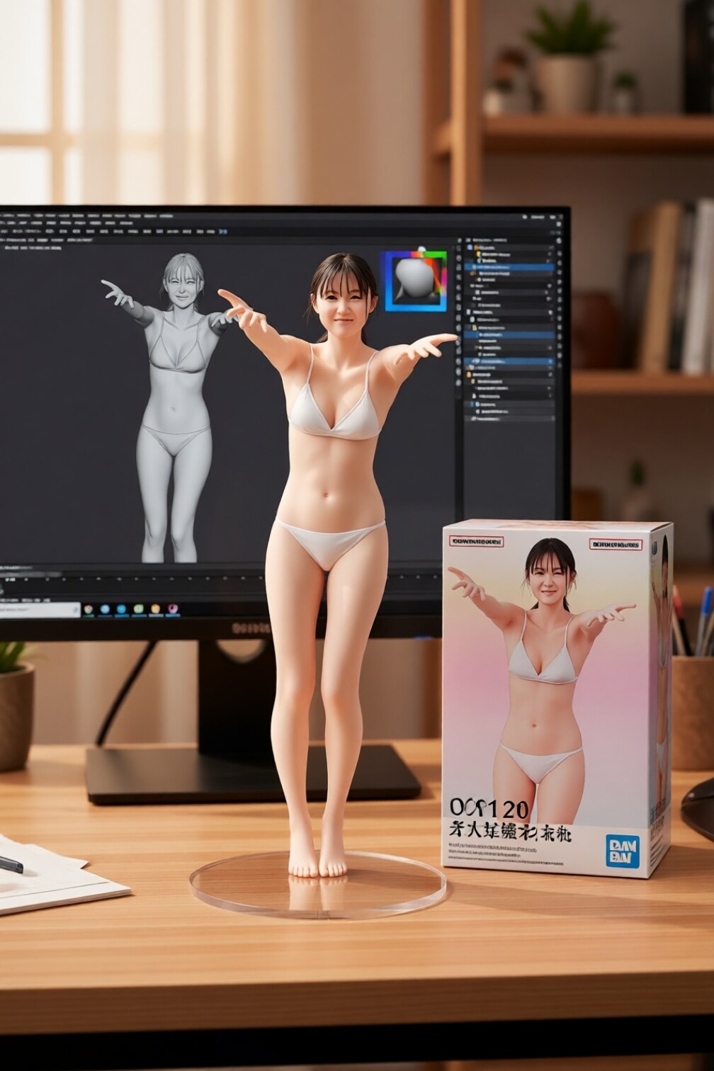 白ビキニ美女フィギュア