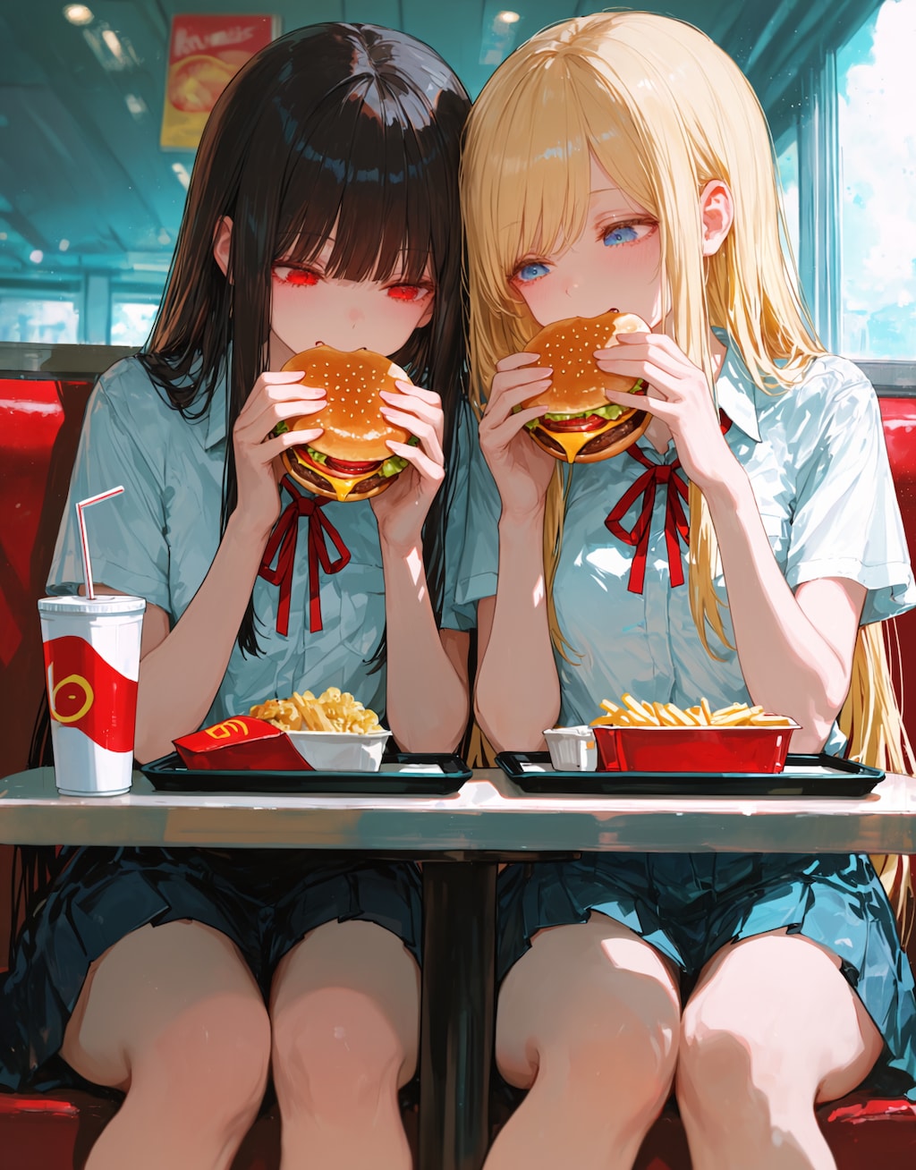 ちちぷいバーガーセット