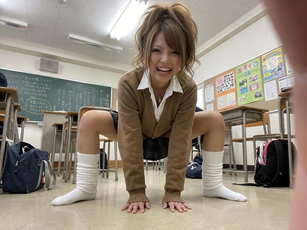 ガニ股ギャル