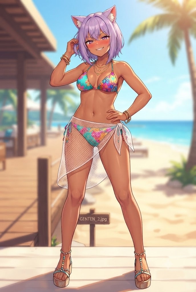 太陽がシスを呼んでるにゃ。