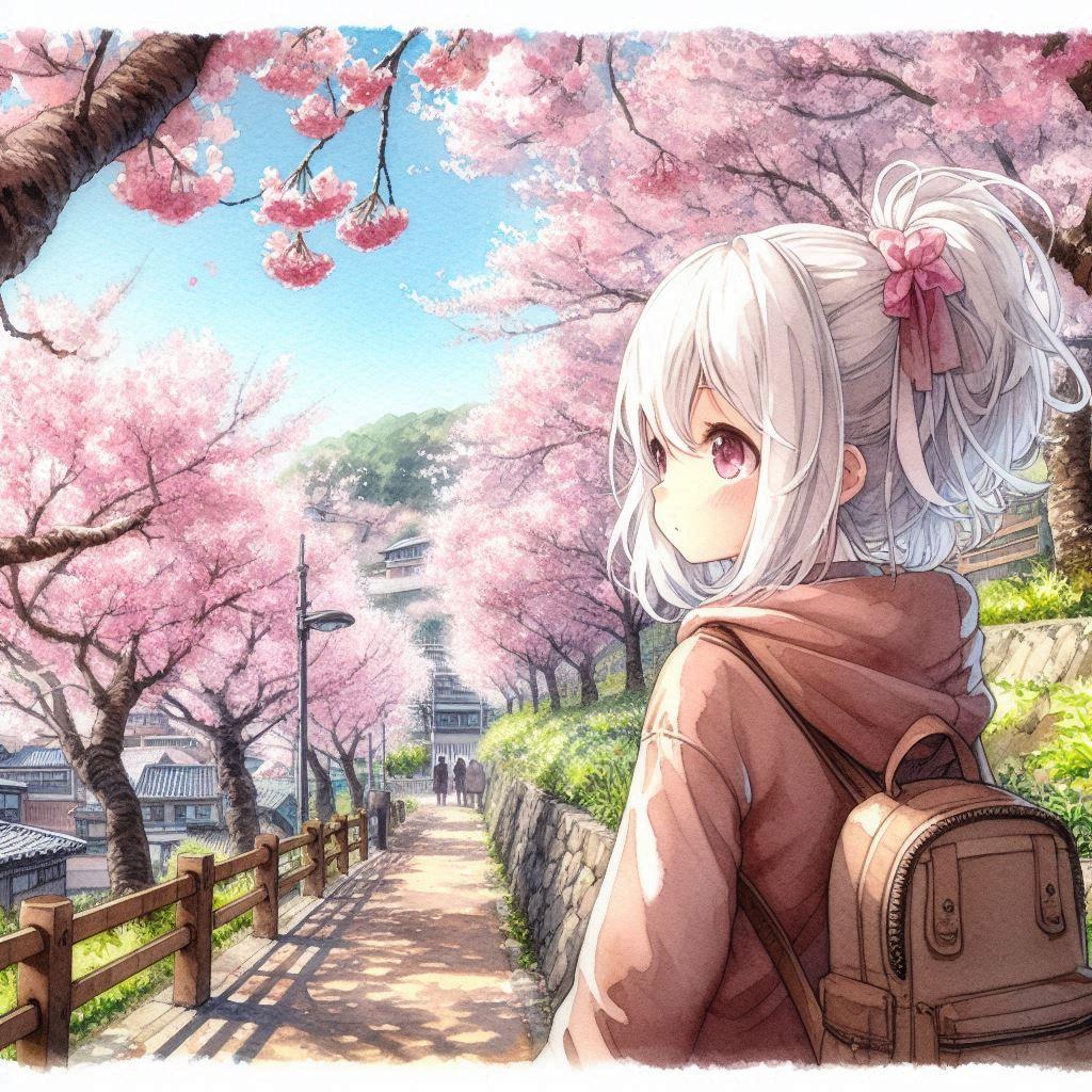 白髪の可愛い女の子【111】